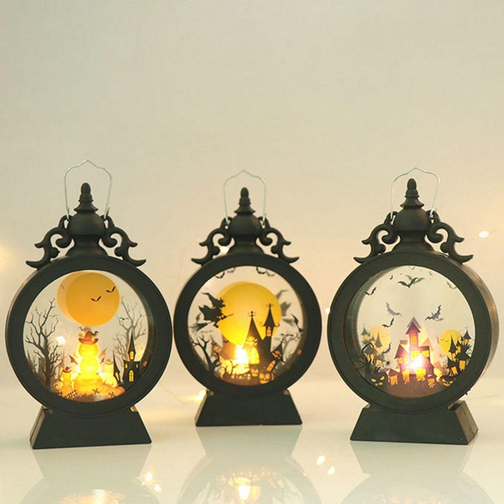 YIYU Lồng Đèn LED Hình Lâu Đài / Nến Trang Trí Halloween