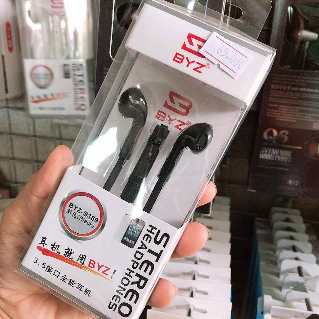 ⚡ Siêu Hay ⚡ Tai Nghe Nhạc BYZ - S389 (Đen Trắng) - Bass Siêu Êm - Chuẩn Hay