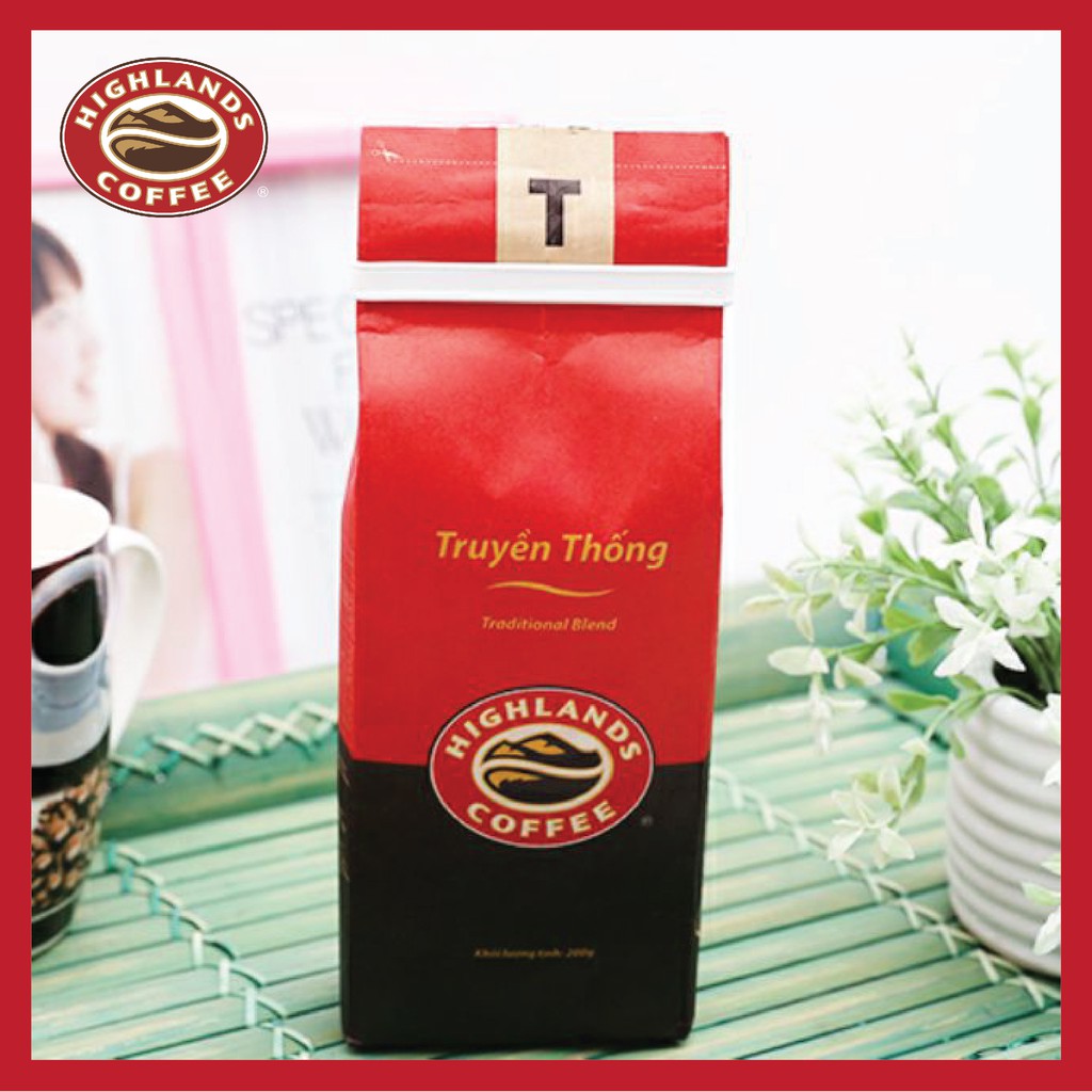 Cà Phê Rang Xay Truyền Thống Highlands Coffee 200g/gói | BigBuy360 - bigbuy360.vn