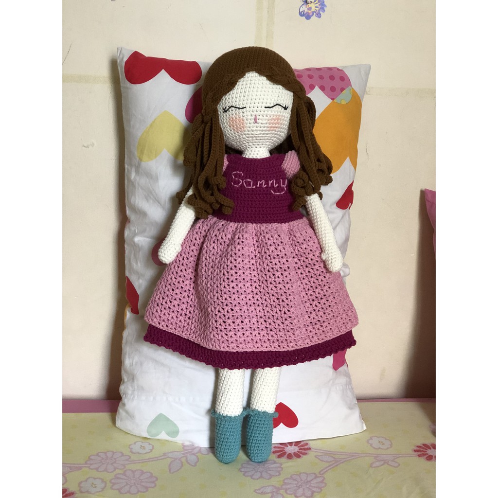 Búp bê len Sanny handmade 100%
