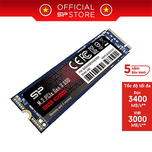 [Mã ELMALL10 giảm 10% đơn 500K] Ổ cứng M.2 SSD Silicon Power NVME 256GB 512GB 1TB PCIE Gen 3x4_A80 P34 | WebRaoVat - webraovat.net.vn