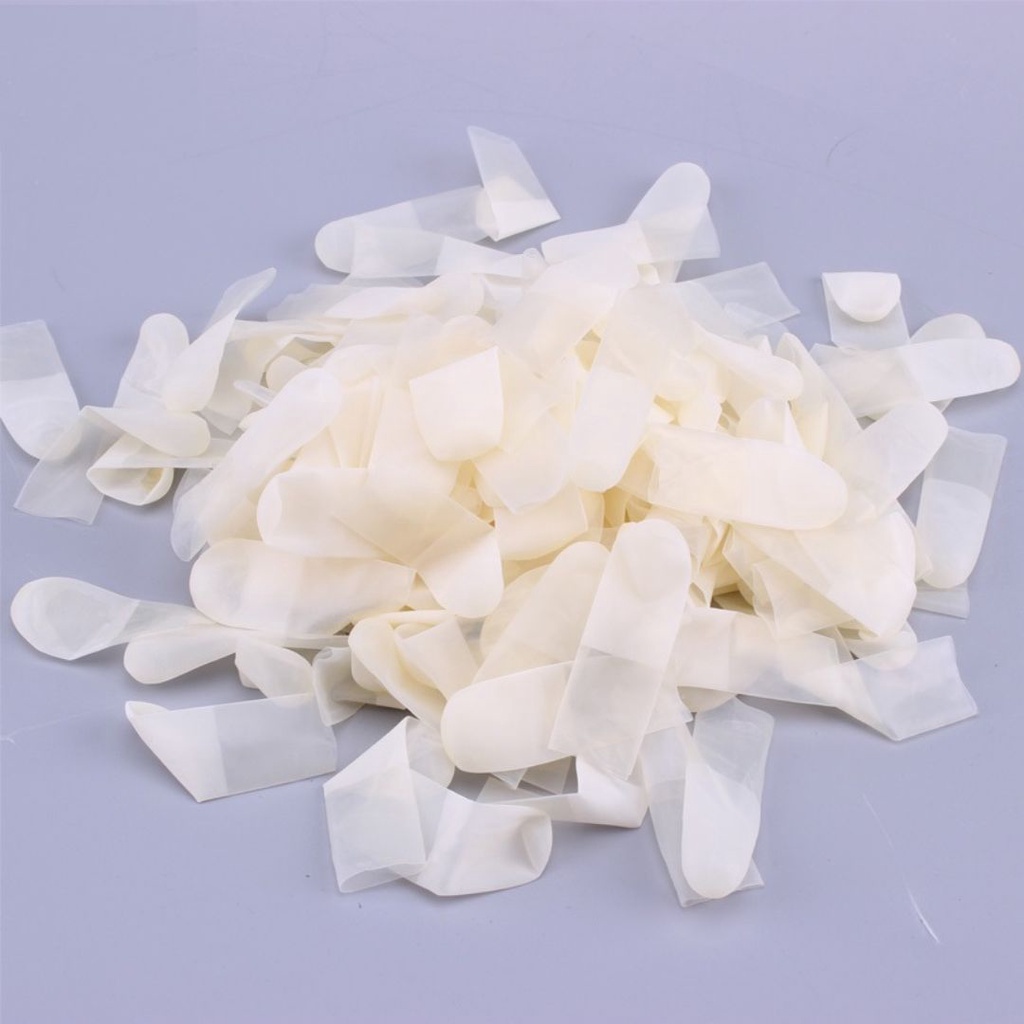 Bao ngón tay cao su y tế KHÔNG ĐAI chống tĩnh điện, xỏ 1 ngón làm nail