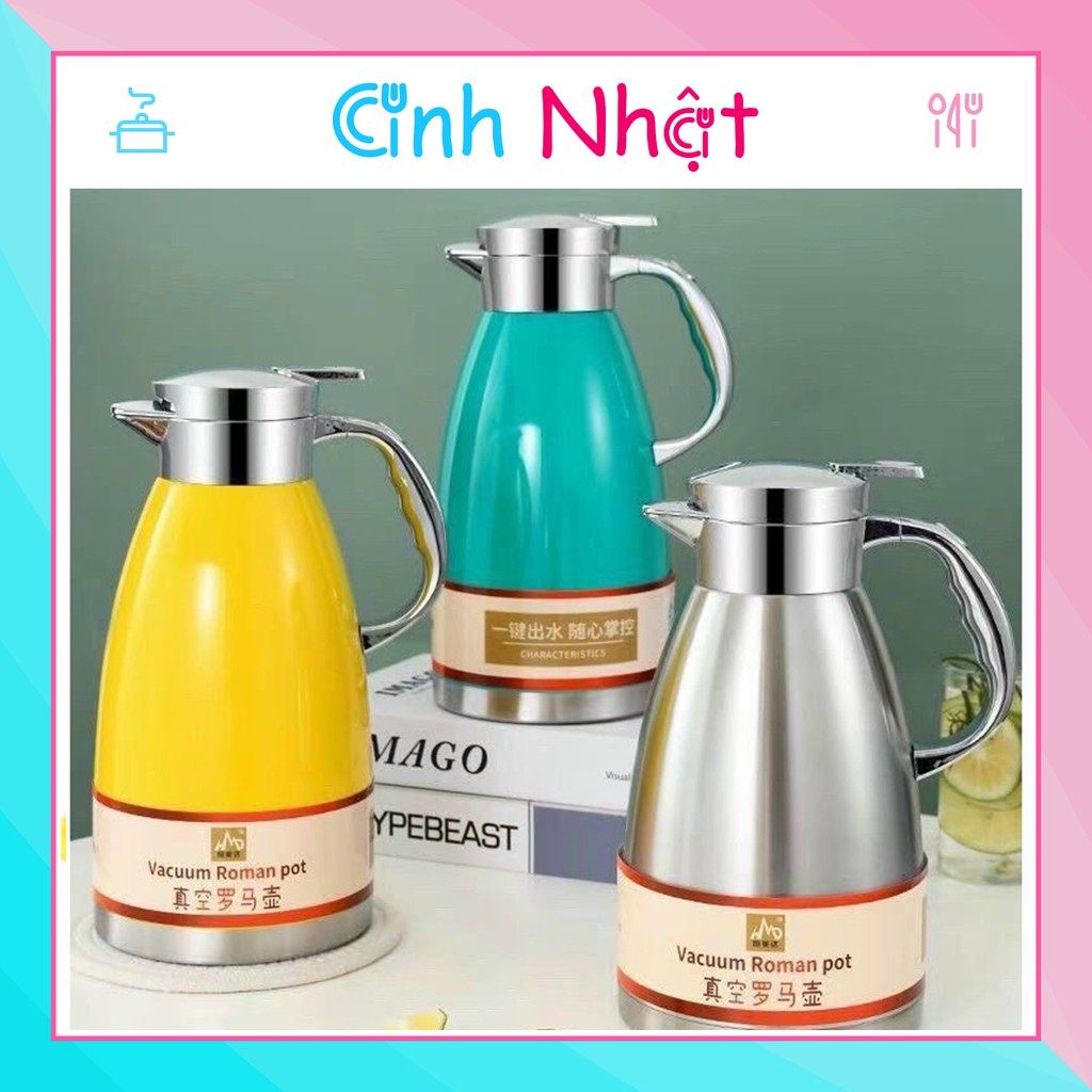 Bình Giữ Nhiệt ANH NHẬT  Bằng Thép Không Gỉ 304 (2.3L)