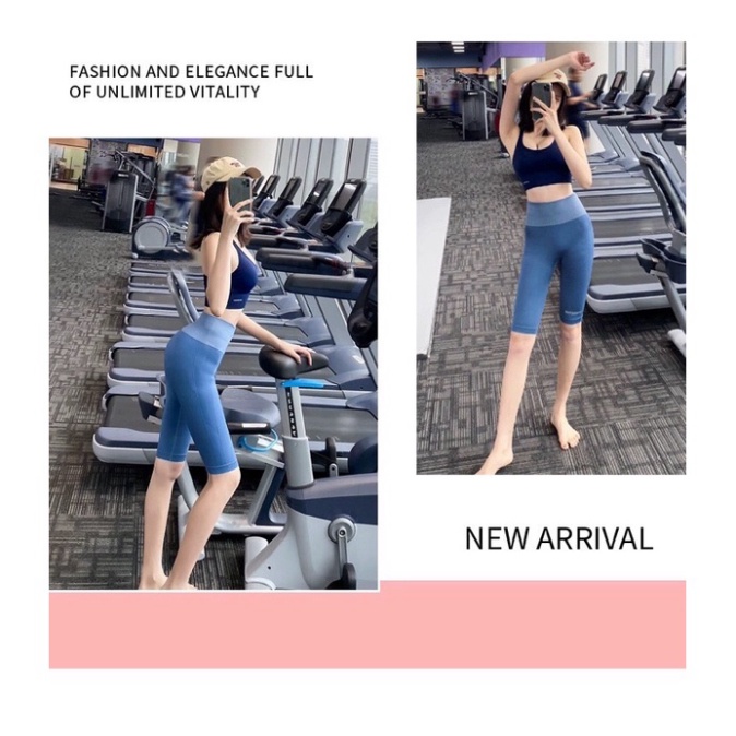 Quần tập ngố cao cấp Gym nữ cạp lưng cao, co giãn 4 chiều,dùng tập Yoga, Gym, Zumba, Aerobic Just KK năng động cá tính n