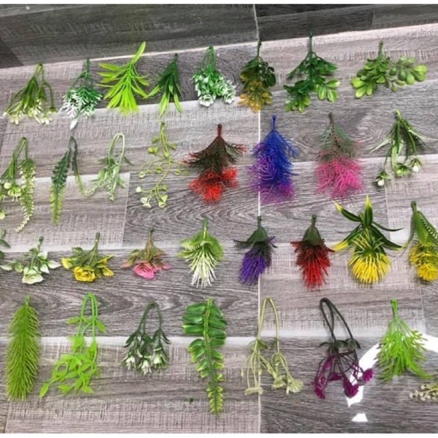 Cỏ điểm 100g đã bỏ gọng nhiều loại,điểm hoa sáp,hoa lụa,hoa handmade