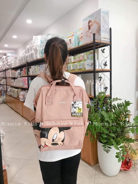 Balo Bỉm Sữa ♥️ FREESHIP ♥️ Balo ANELLO Phiên Bản MICKEY Limited Edition 26x40x18 cm