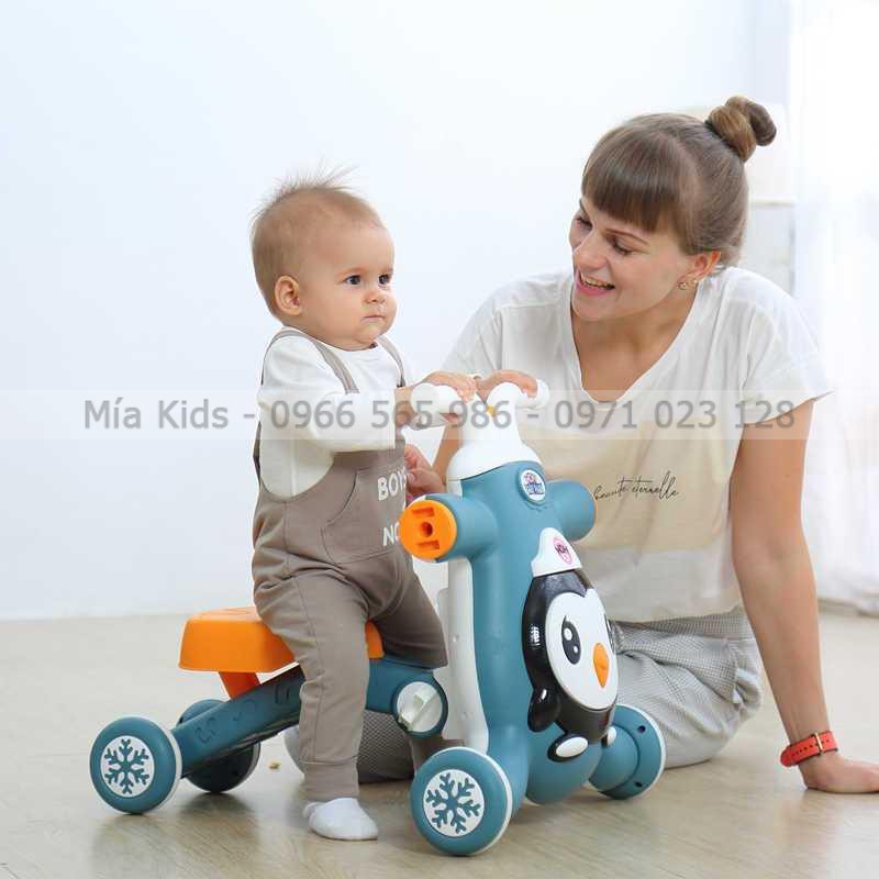 Xe Tập Đi Đa Năng WDH Baby Park 3in1 Phát Nhạc: Tích hợp Xe Chòi Chân, Xe Trượt Scooter Cho Bé 6 Tháng - 5 Tuổi