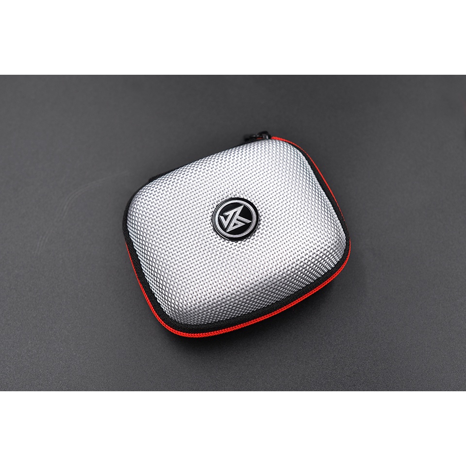 Kz Hộp Đựng Tai Nghe bluetooth Cầm Tay Hình Vuông Bằng eva Có Dây Kéo logo zst v80 es4