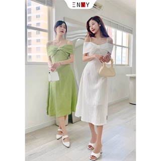 Đầm midi dáng dài trễ vai ENVY D181