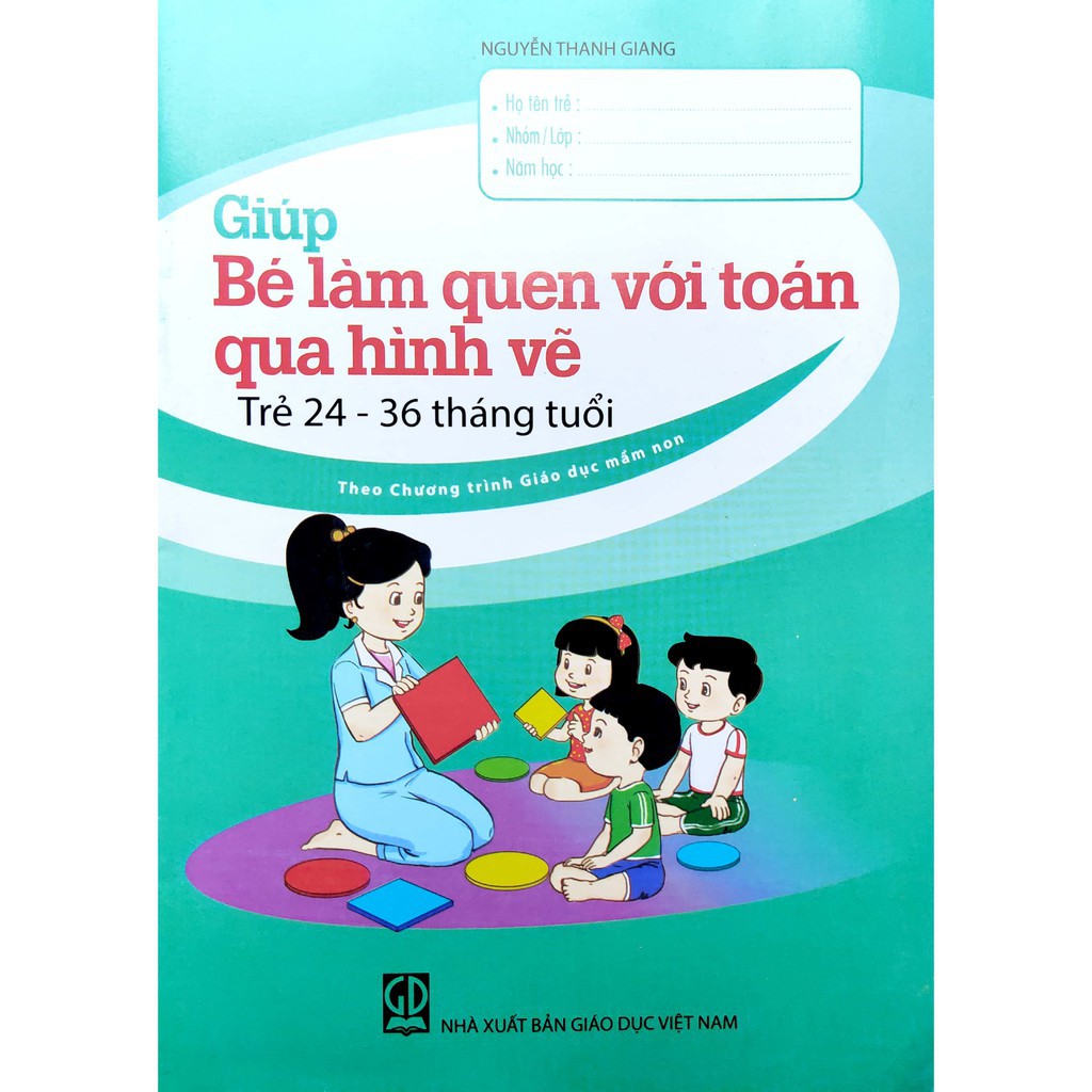 Sách - Giúp bé làm quen với toán qua hình vẽ (Trẻ 24-36 tháng tuổi)