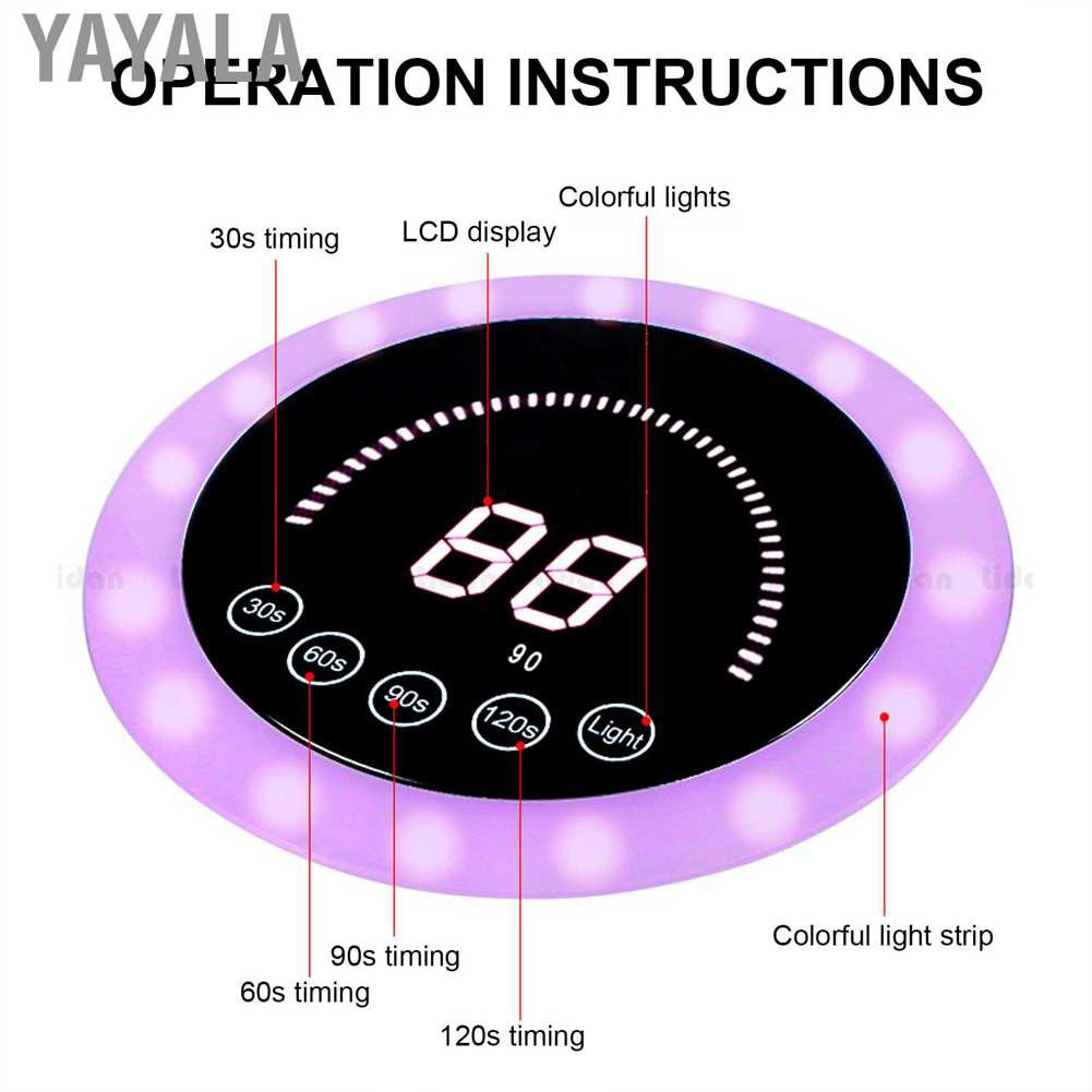 Yayala 168W Professional LED UV Nail Dryer Lamp Gel Polish Curing Machine (100-240V)