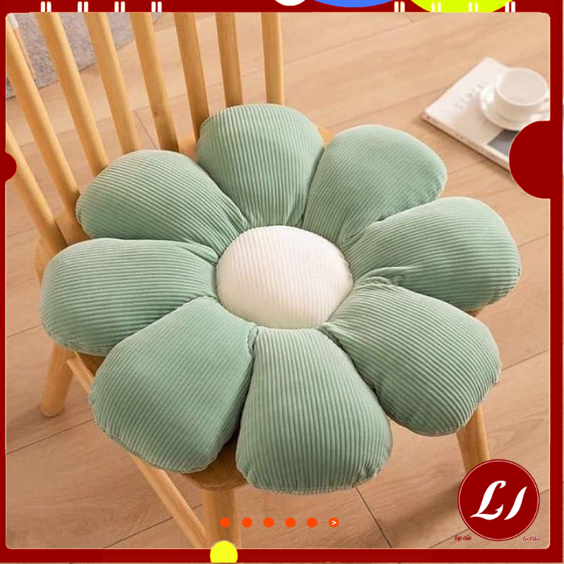 ĐỆM HOA NHUNG  lót ghế, tựa lưng êm ái, tiện lợi