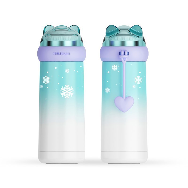 Bình giữ nhiệt Rabbit dễ thương tai thỏ bunny 330ml cốc giữ nhiệt inox 304 quà tặng độc đáo
