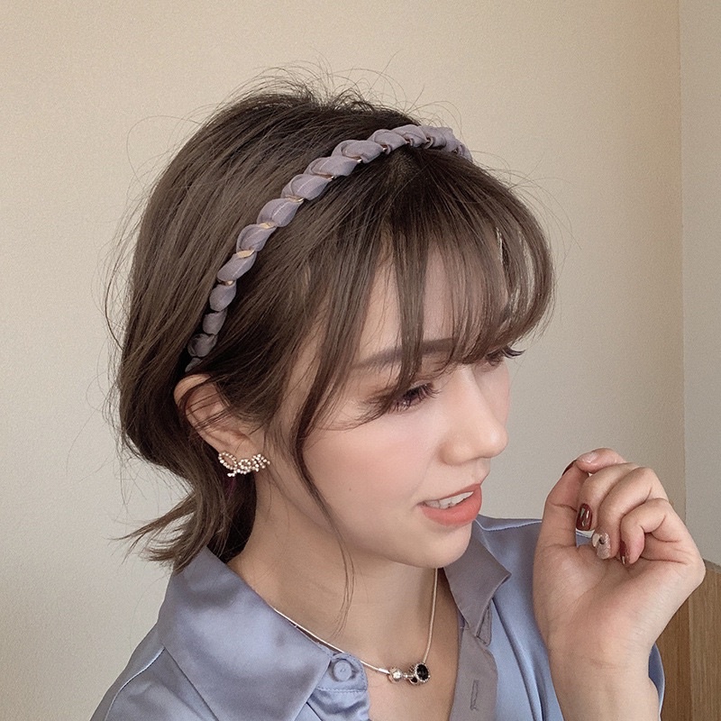 Băng đô cài tóc xoắn ốc màu sắc phong cách Hàn Quốc Adela