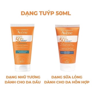 (Mẫu mới) Kem chống nắng Avene mẫu 50ml