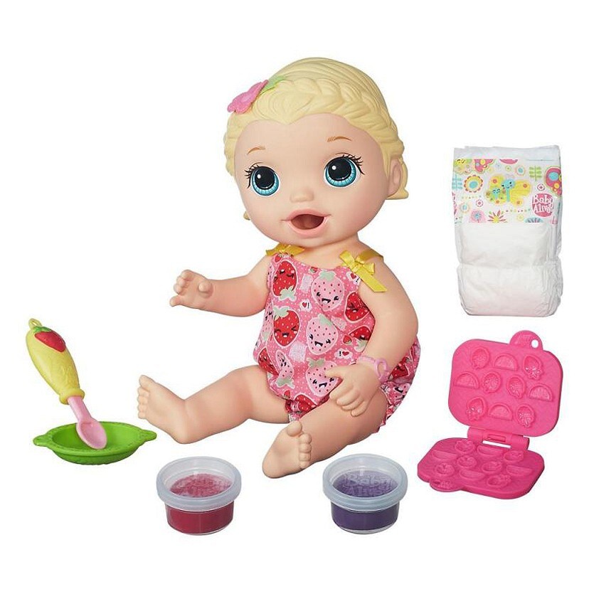 Búp bê Baby Alive bé Lily tập ăn dặm