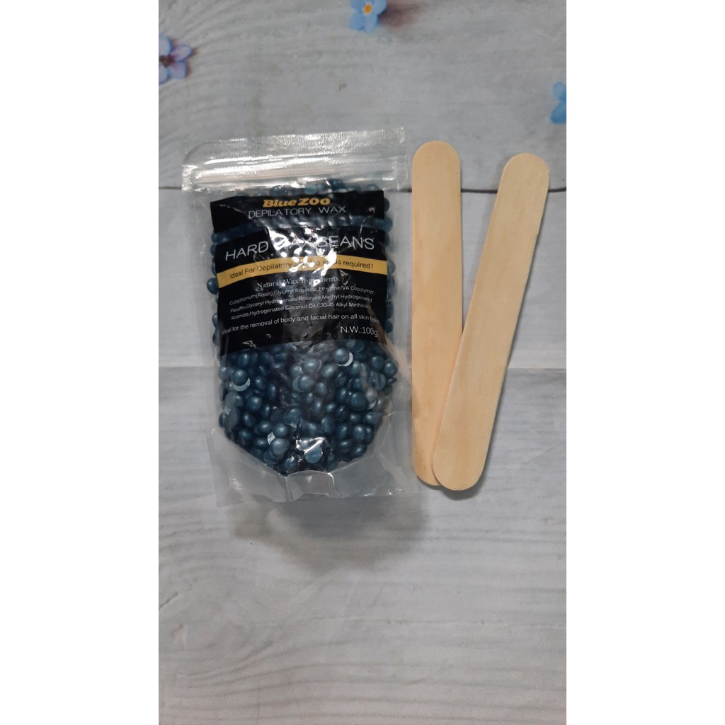 Sáp Wax Lông Mẫu Mới  Blue Zoo Bịch 100g-Tăng Que-Làm Đẹp Tại Nhà