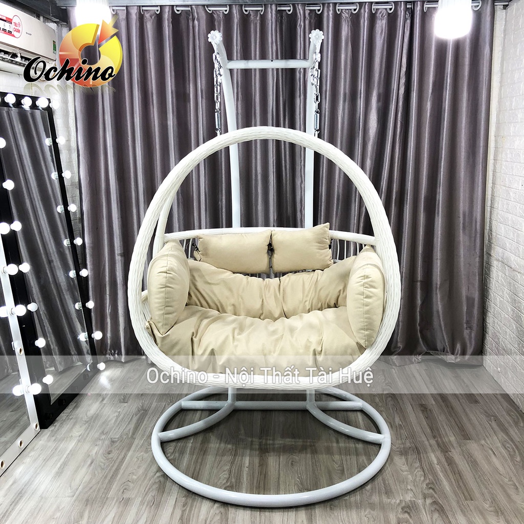 Xích Đu Đôi Sân Vườn Cao Cấp Mẫu Phượng Hoàng Tết Phong Cách Hiện Đại Dành Cho 2 Người (Có Sẵn)
