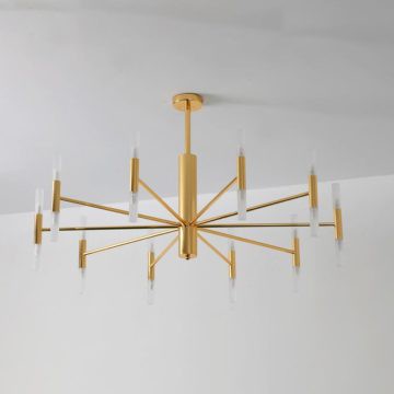 Đèn chùm trang trí thả trần thân xi vàng bóng THCN180