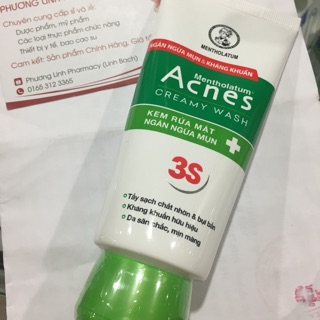 Kem rửa mặt ngăn ngừa mụn Acnes Mentholatum ( 100g)