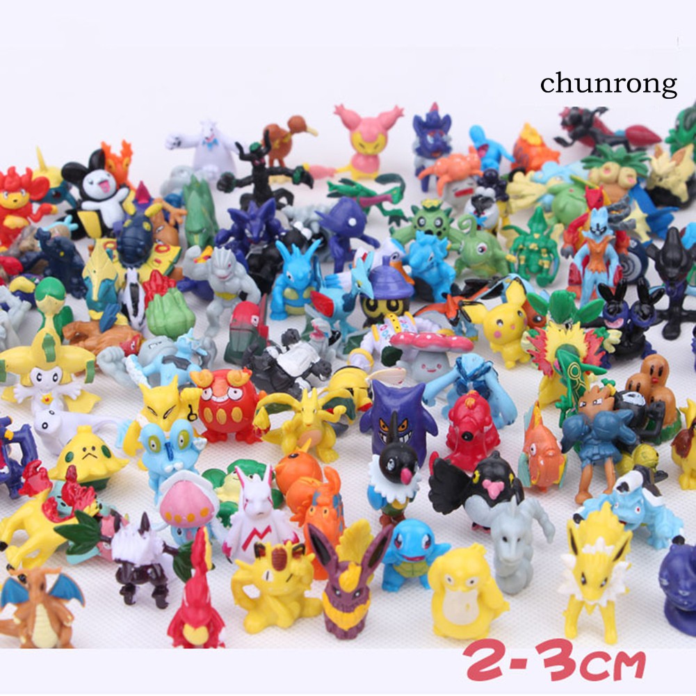 Set 144 Tượng Pokemon Đồ Chơi Bằng Nhựa Pvc Nhiều Màu Sắc