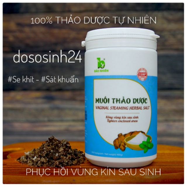 Bảo nhiên - Muối xông vùng kín thảo dược 350gr
