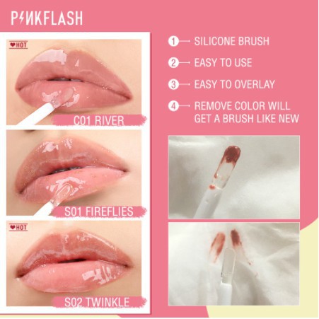 Pinkflash (Hàng Mới Về) Son Bóng Dưỡng Ẩm Môi 11 Màu Lựa Chọn | BigBuy360 - bigbuy360.vn