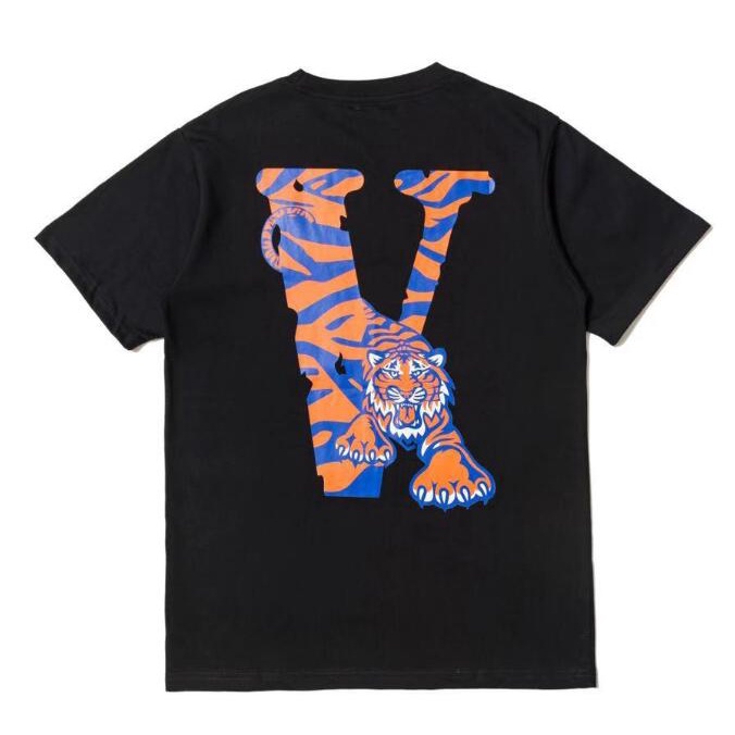 Áo Thun cotton Tay Ngắn In Chữ VLONE Thời Trang Cho Nam Và Nữ