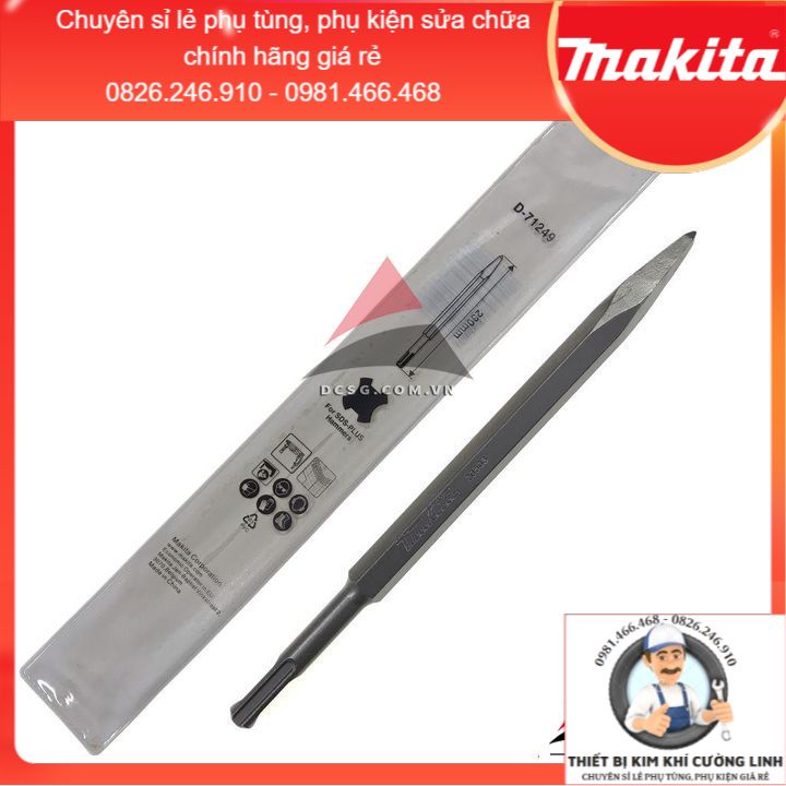 Mũi đục nhọn 230mm chuôi SDS Plus Makita D-71249 👉Hàng Chính Hãng👈 ⚡️𝐅𝐑𝐄𝐄 𝐒𝐇𝐈𝐏⚡️