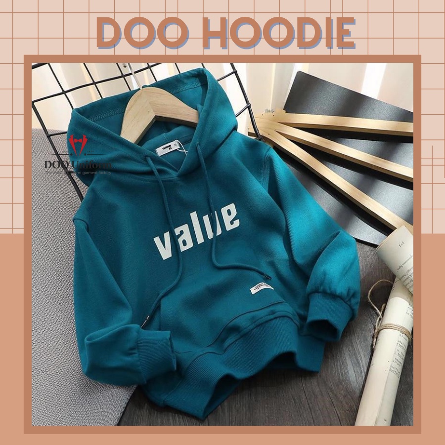 [DOO HOODIE] Áo Hoodie Nam In Chữ Value