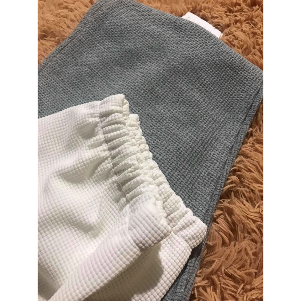 Quần jogger bó gấu chất vải ong nỉ  hàng chuẩn ống rộng bo chun ở gấu