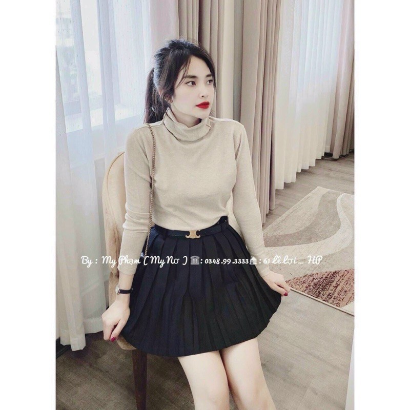 áo len tăm trơn cổ lọ new/85