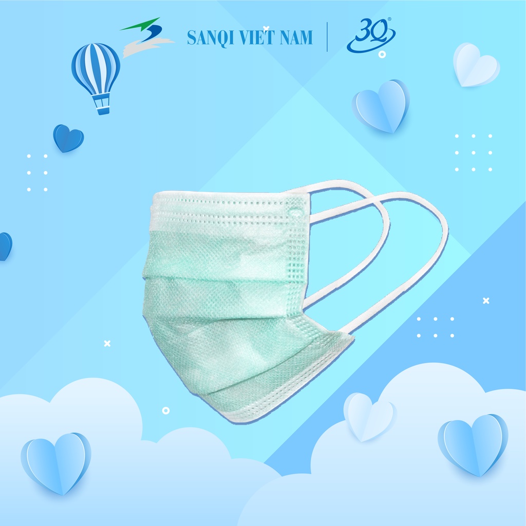 Khẩu trang y tế 4 lớp kháng khuẩn cao cấp 3Q - MASK CHUẨN XUẤT KHẨU (ĐỦ MÀU)