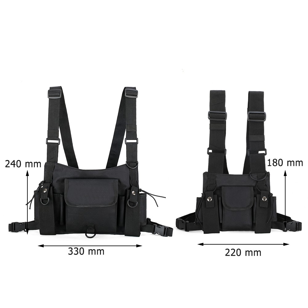 Túi đeo phía trước được làm từ nylon chắc chắn cá tính thời trang | BigBuy360 - bigbuy360.vn