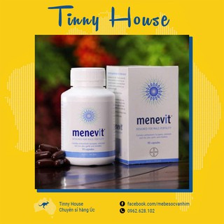 Viên uống nâng cao chất lượng tinh trùng, bổ trợ sinh sản nam giới Menevit Male Fertility, Úc