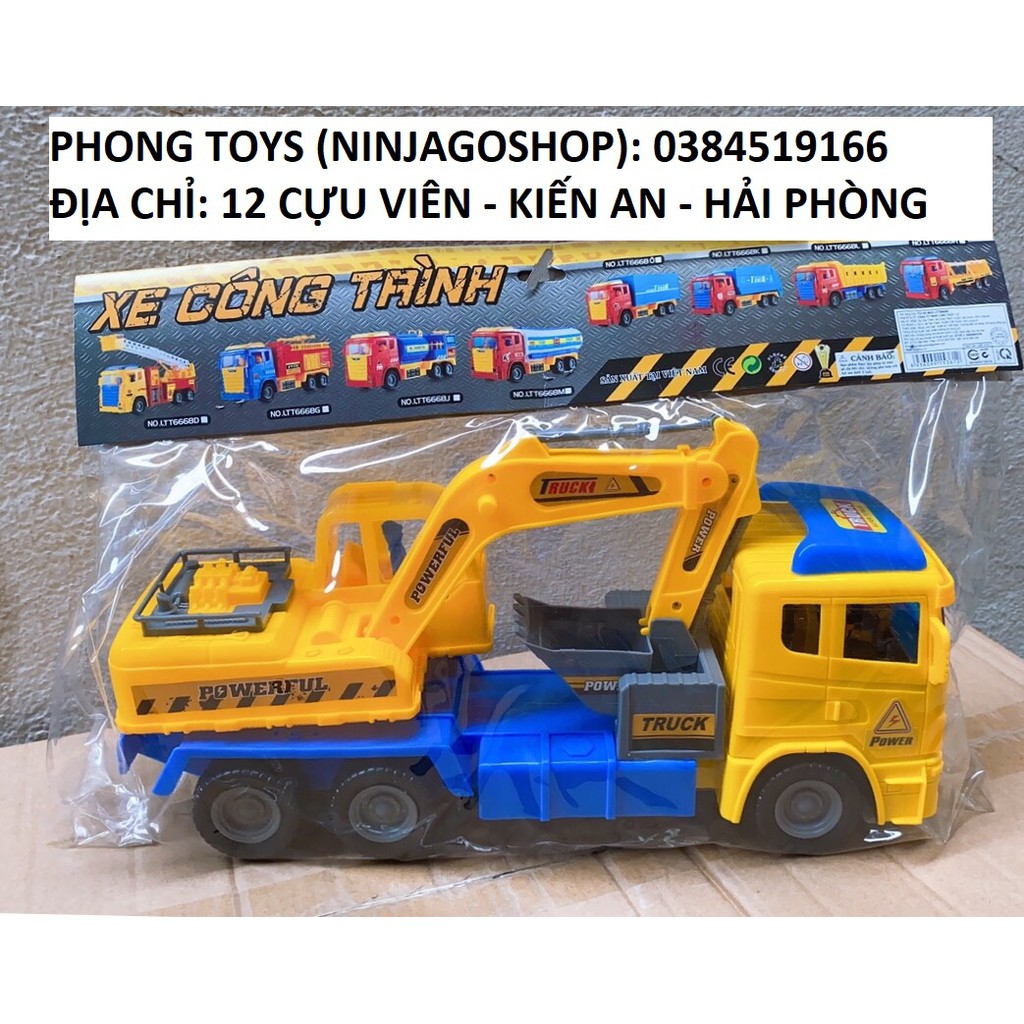 Đồ chơi XE CÔNG TRÌNH - XE CẨU - MÁY XÚC LOẠI TO GIÁ RẺ