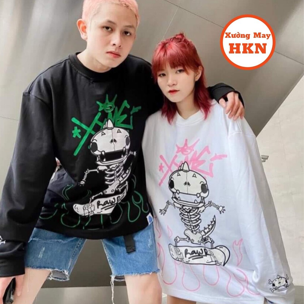 Áo Hoodie Nỉ Nam Nữ Bộ Xương Chất Đẹp Mã 689 Xưởng May HKN