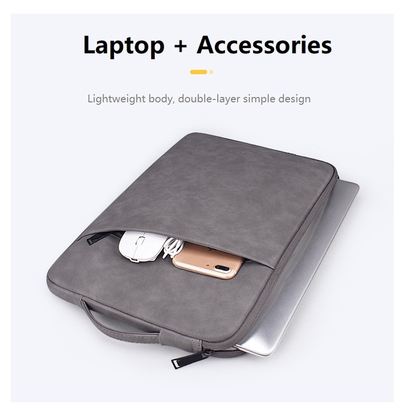 Túi đựng máy tính xách tay chống sốc không thấm nước kích thước 13.3/ 14.1/ 15 inch