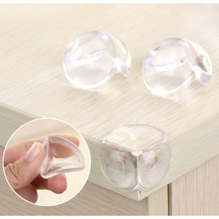 Bộ 4 nút bịt góc bàn silicon trong suốt