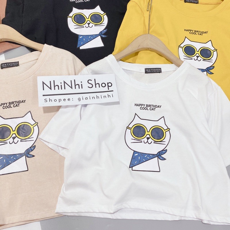 Áo phông croptop nhiều mẫu dáng rộng AT0906 - NhiNhi Shop