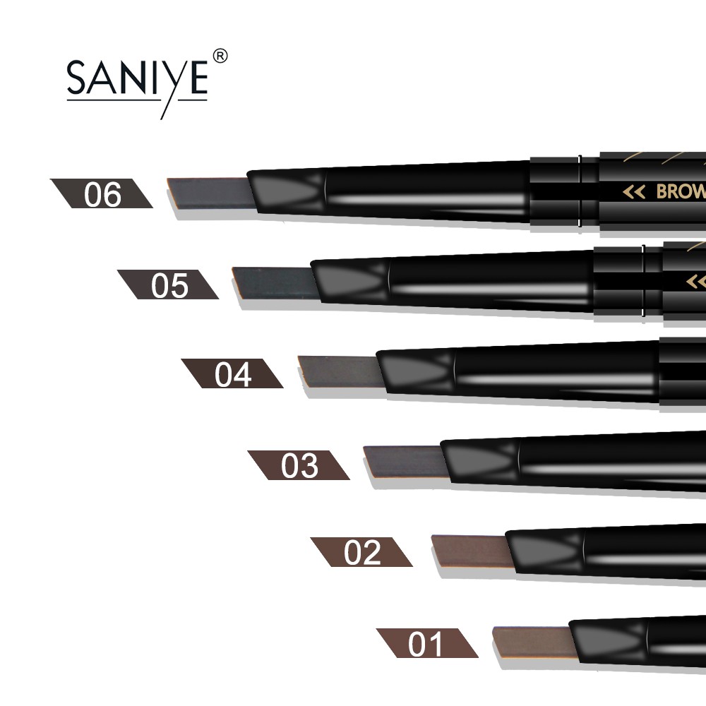 Bút chì kẻ lông mày Saniye M311 đầu xoay tự động chống nước lâu trôi cho người mới bắt đầu | BigBuy360 - bigbuy360.vn