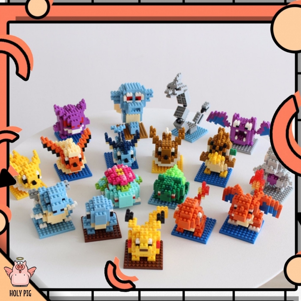 Bộ Xếp Hình Quả Cầu Pokemon ✨🔥Sáng Tạo🔥 chi tiết đẹp, có hướng dẫn dễ lắp ráp