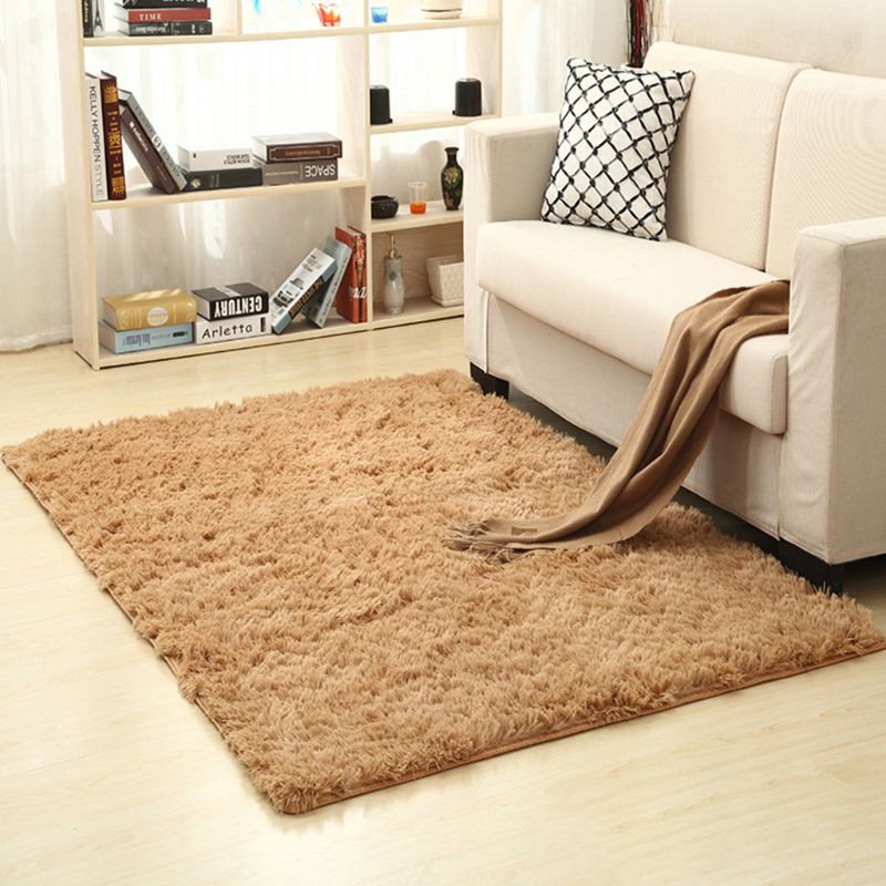 HO Living Room Carpet Fluffy Rectangle Floor Mat Antiskid Faux Fur Area Rug Thicken