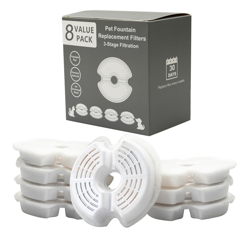 Bộ 4 Tấm Lọc Carbon Cho Đài Phun Nước Uống Cho Thú Cưng