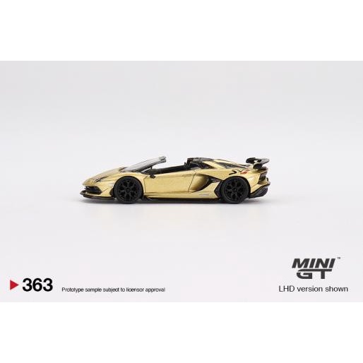 MÔ HÌNH 1:64 MINI GT - Lamborghini Aventador SVJ Roadster Oro Elios