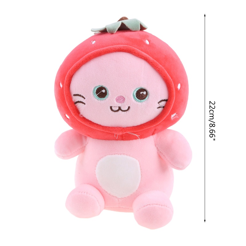 Búp Bê Nhồi Bông Hình Mèo Kitty 3D Dễ Thương Trang Trí Phòng Bé
