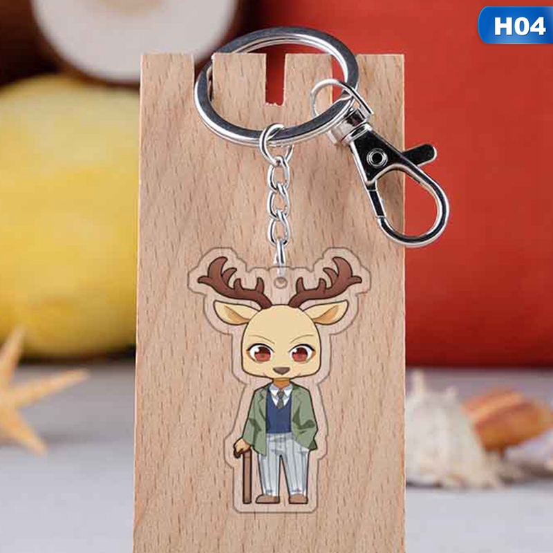 Móc chìa khóa in họa tiết BEASTARS dễ thương bắt mắt