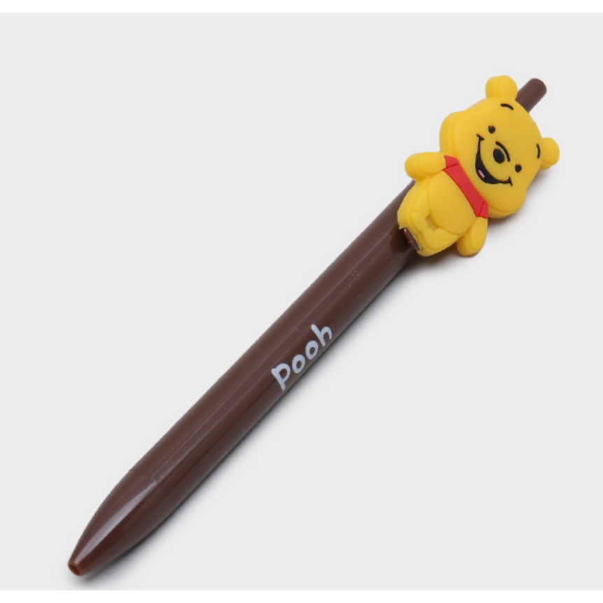 DAISO Bút Bi Silicon Họa Tiết Winnie the POOH 0.38mm 4Type (POOH / Hổ / Heo Con / EEYORE)
