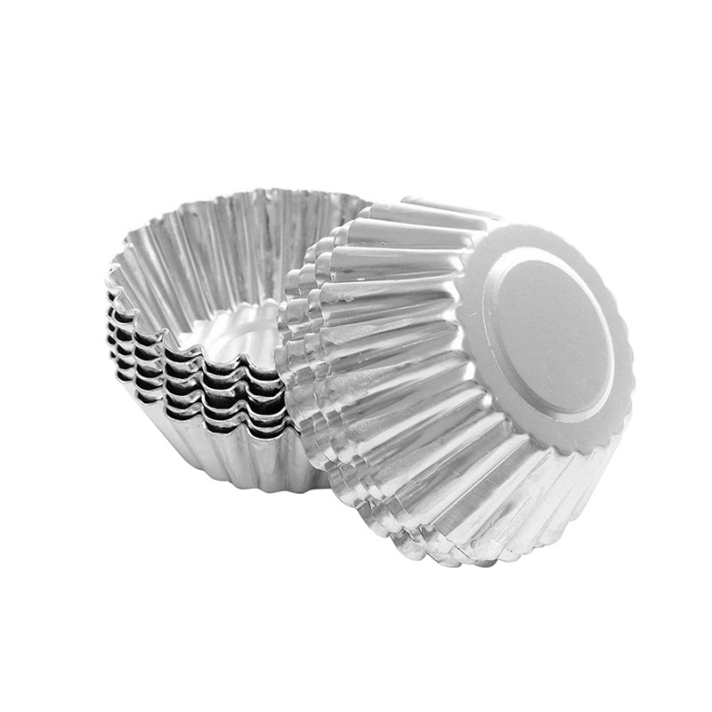 Set 10 khuôn làm bánh trứng hình bông hoa bằng hợp kim nhôm chống dính có thể tái sử dụng