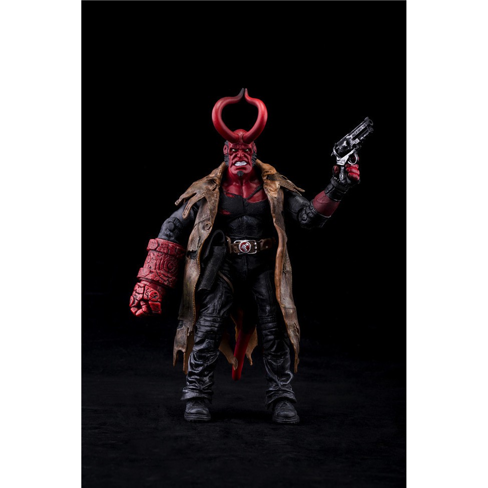 Mô hình Hell boy quỷ đỏ Mezco 7 inch cử động khớp